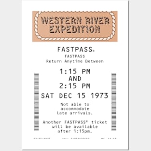 Western River Expedition Fastpass Posters and Art